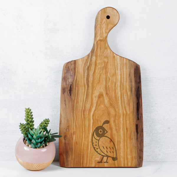 Quail Live Edge Artisan Wood Serving Board
